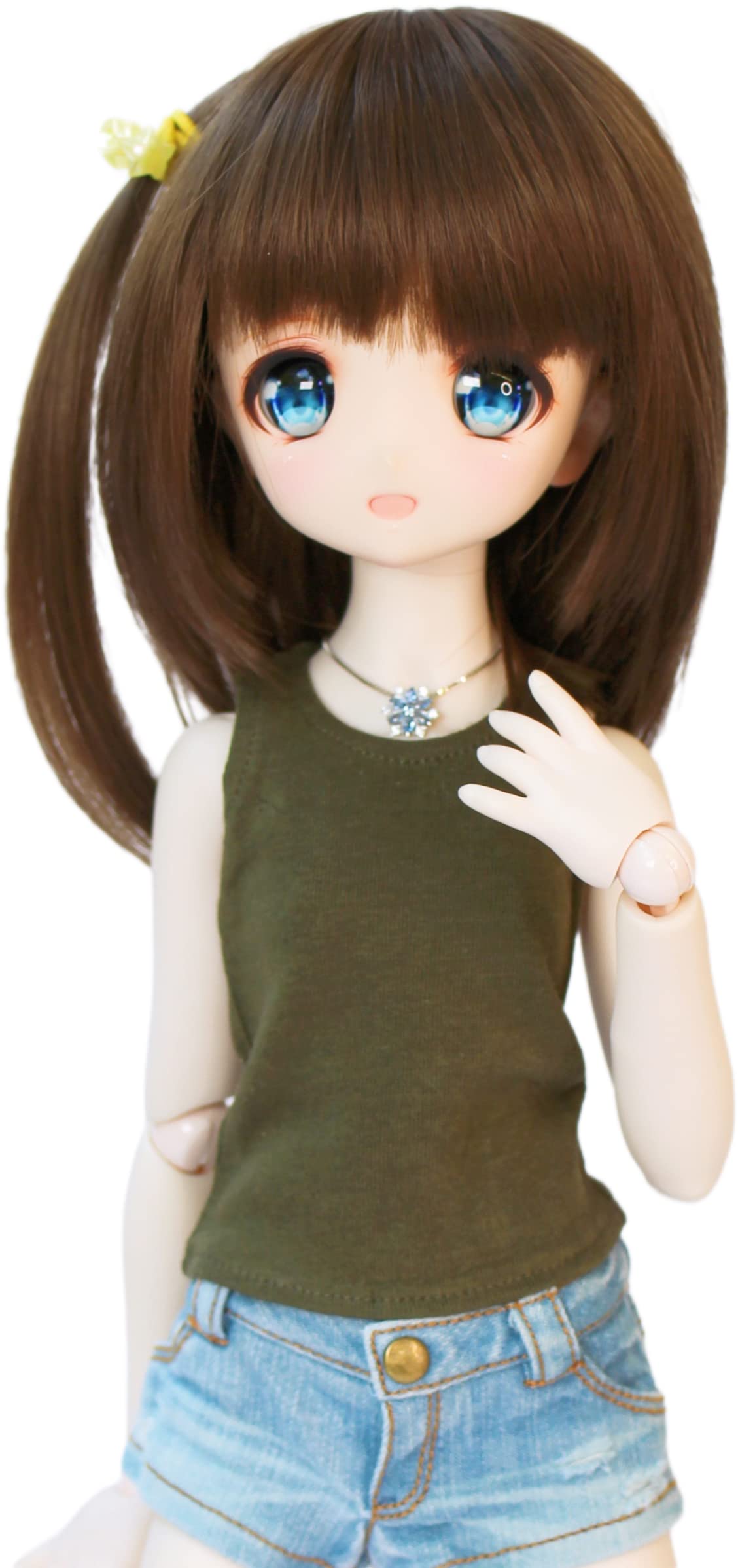 

Маленькая Мари Совместимый MDD Майка Без рукавов Простая Круглая на каждый день Подходит 40см BJD 1/3 Топ, Футболка, Хаки, Воротник, Повседневная, Носить, Куклы, [№0136]