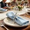 Hollow Design Napkin Ring Ring, Vintage Branch & Bird with Gold Finish, Open-End Holder for Plated Cloth Linen Dinner Napkins, Wedding Banquet