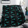 Geometry Print Flannel Blanket, High quality Comfortable for All Seasons, Home Decor, Warmth and Comfort, Perfect for Christmas Gifts