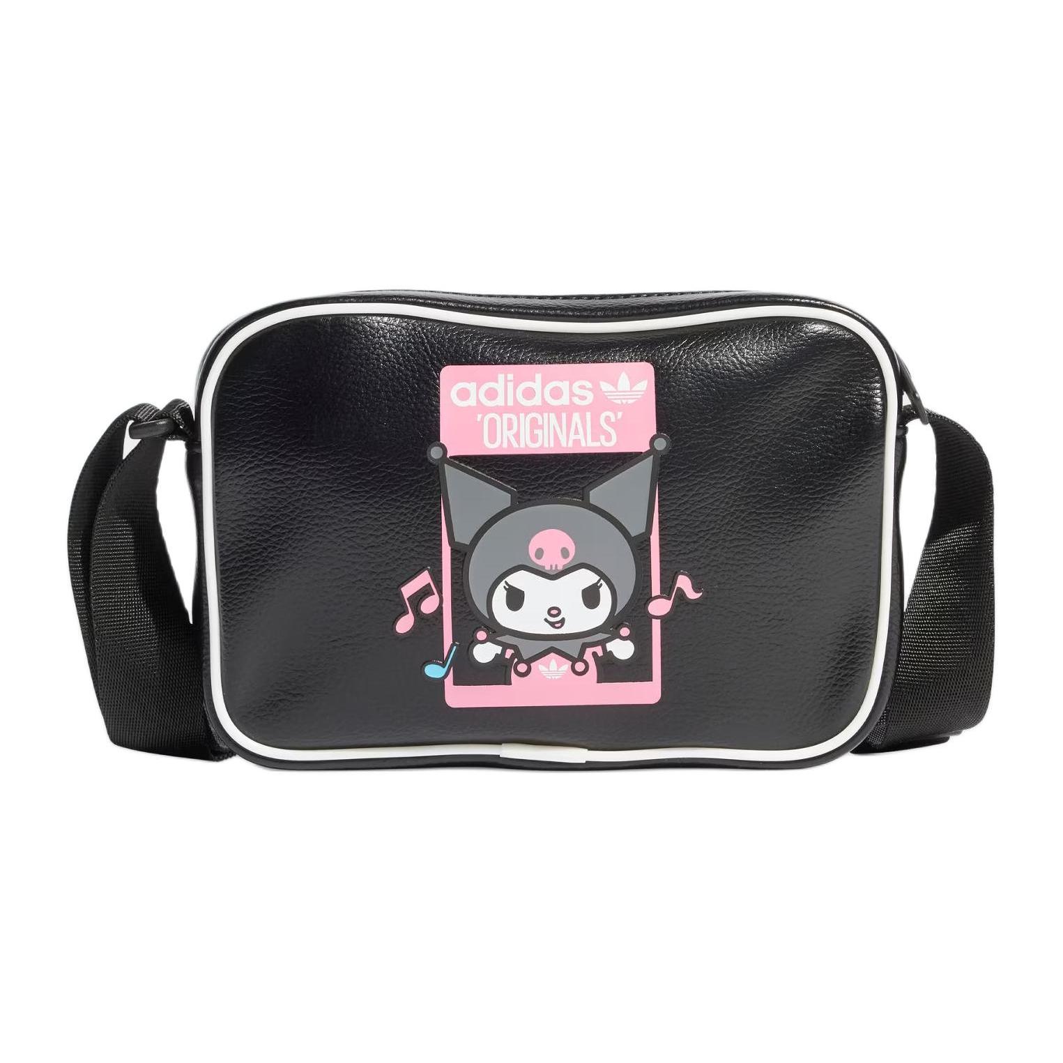 

Новая полиуретановая сумка через плечо Adidas Originals, сумка кросс-боди, маленький размер, женская, черная JF0529 19.8*4.6*13.0CM