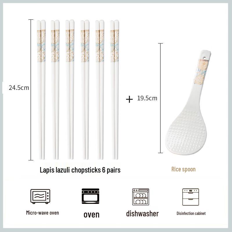 Nordic Style Jingdezhen Ceramic Chopsticks Set
