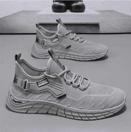 Sommer Herren atmungsaktiv Allround Deodorant Mesh-Oberfläche Flyknit leichte lässige weiche Schuhe Trend Herren Sportschuhe D629