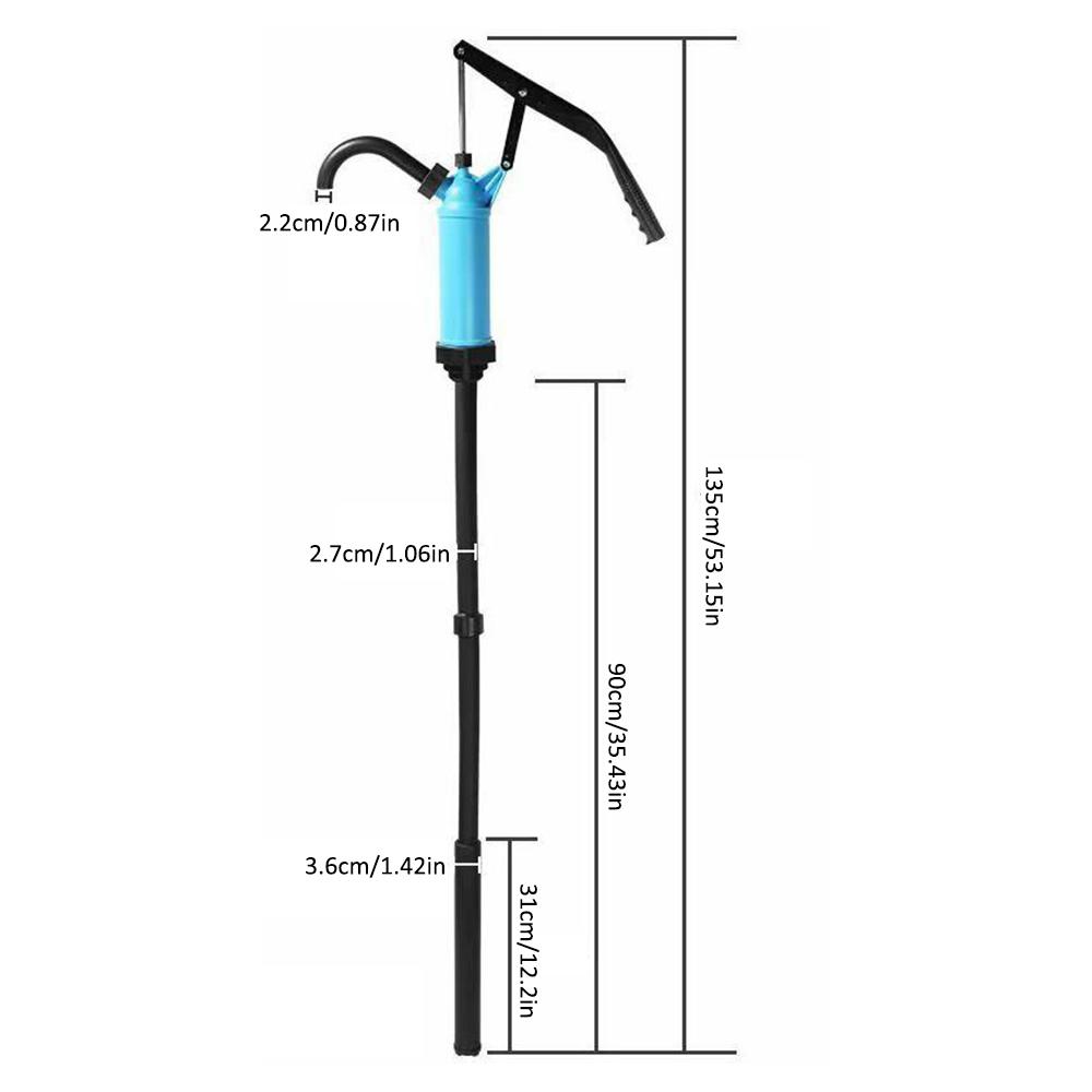 Drum Pump, Manual Barrel Pump for Transferring Water Alcohol Diesel Lubricating Oil Kerosene Petroleum
