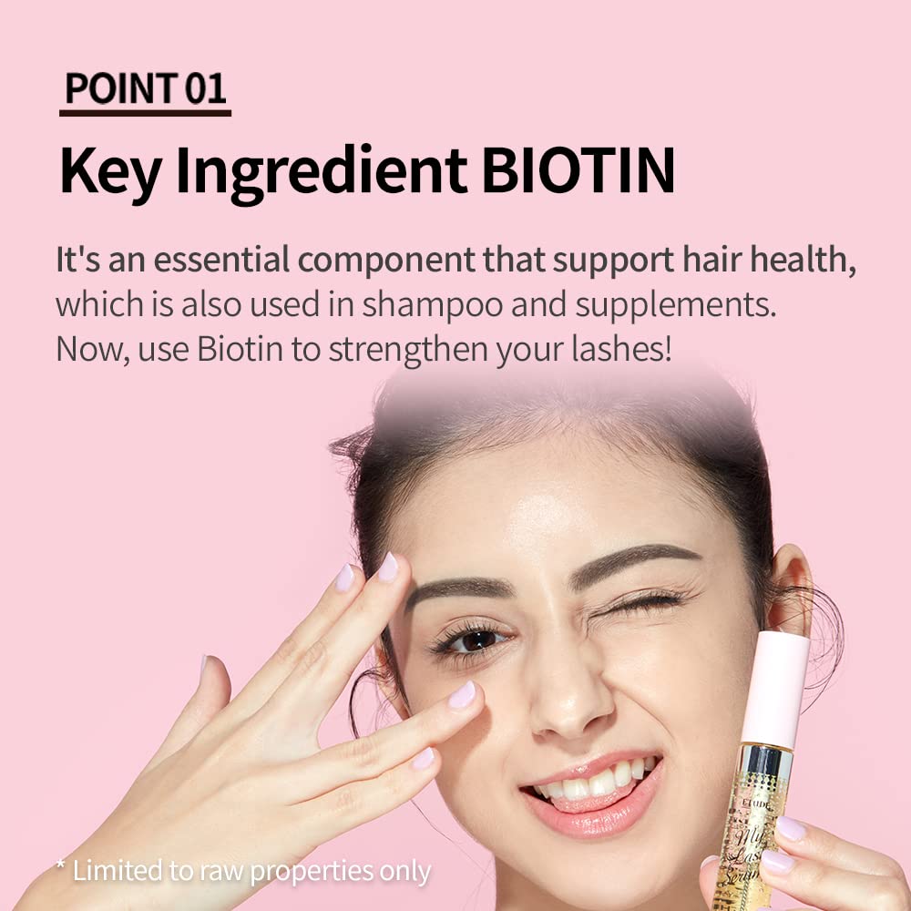 ETUDE My Lash Serum 0,3 fl.oz(9g)  Enkelt och Bekvämt Dagligt Ögonfransserum Utseende av Längre, Tjockare Ögonfransar