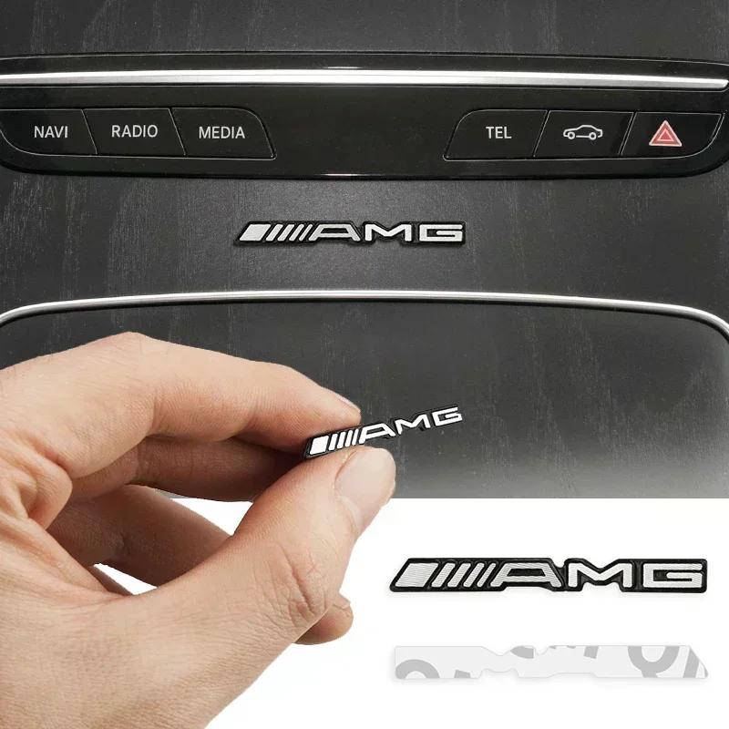 JCG1 Car Interior Center Console Logo Car Styling Accessory 3D Sticker For Mercedes Benz B/C/E/S Class A Class C200L GLC GLE CLA