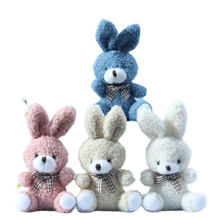 Charming Cartoon Bunny Plush Pendant Doll Perfect For Keychains And Bags