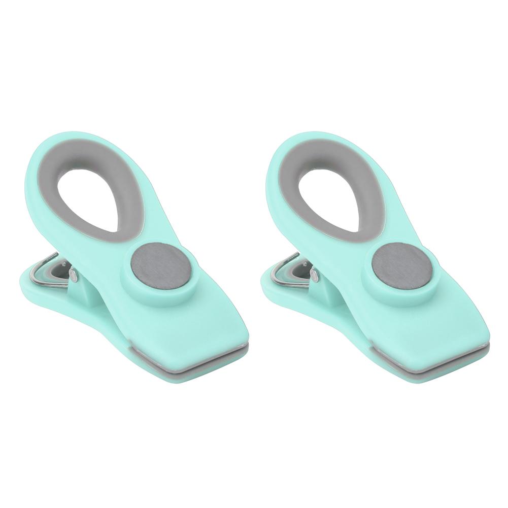 2Pcs Mini Portable Food Sealing Magnetic Clips Snack Food Preservation Bag Clips Kitchen
