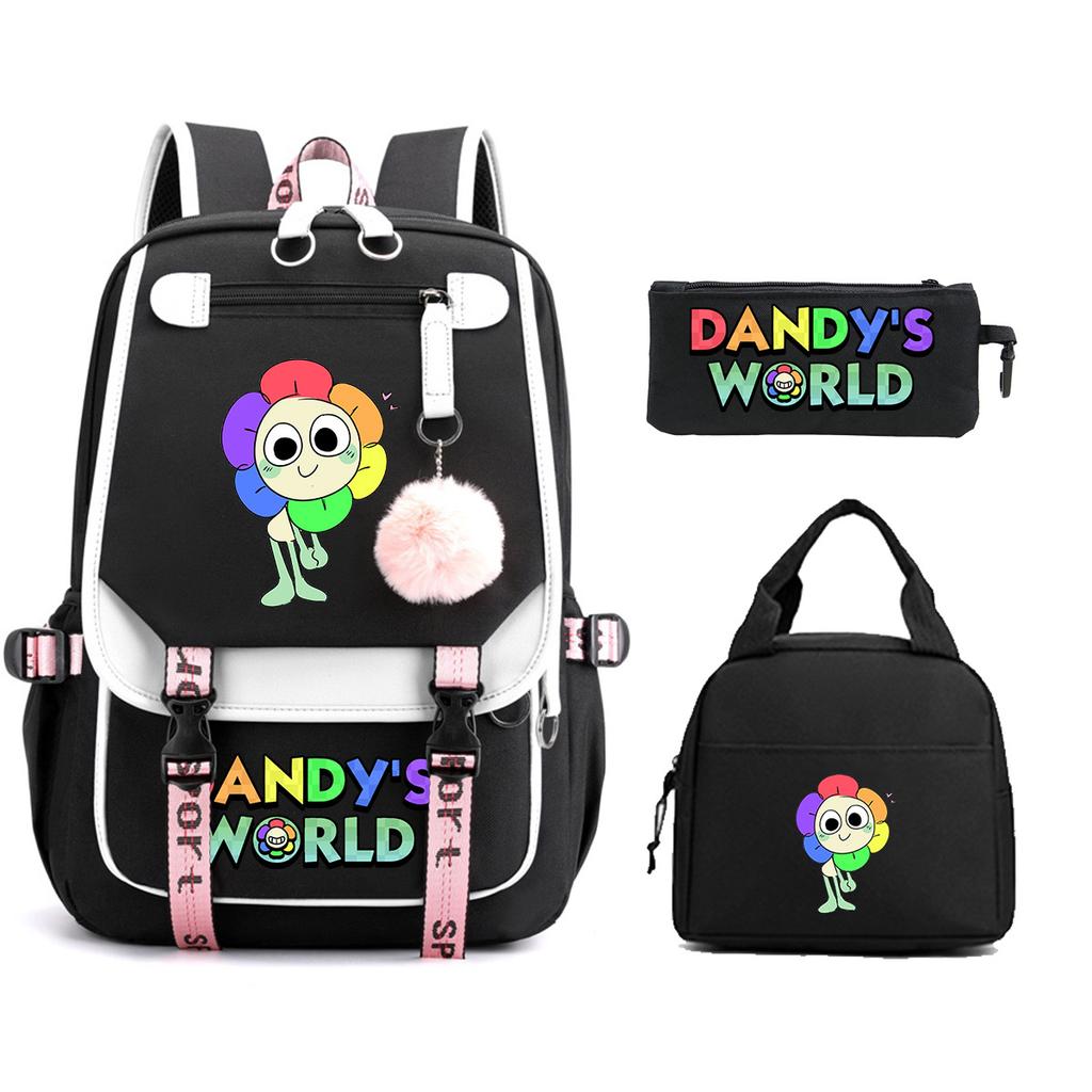 Dandy's World Print Fashion Backpack Set Cross-border Trend Campus Male and Female Versatile Student Bag