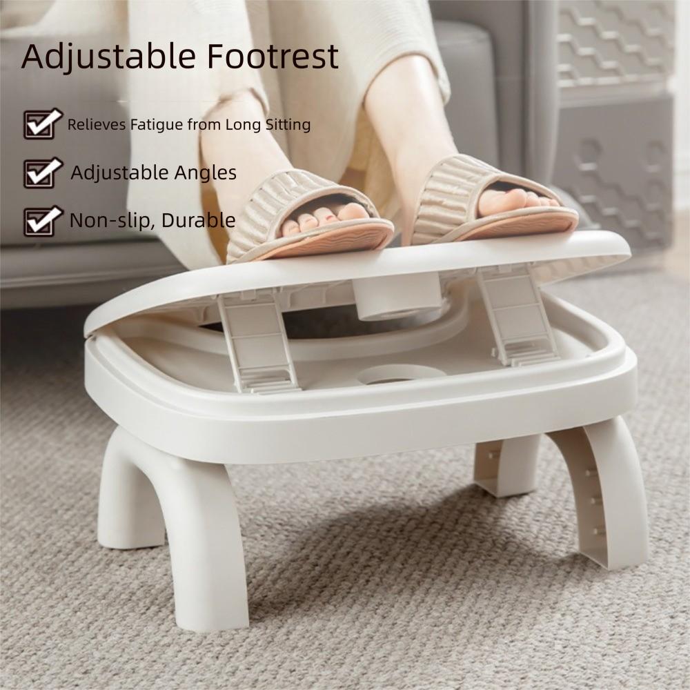 Ergonomic Bathroom Foot Stool Foldable Under Desk Footrest  Pregnant Woman