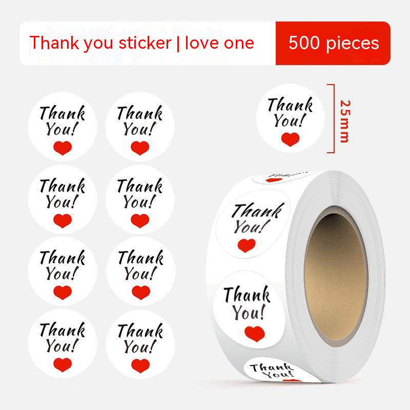 500 Count Labels 1 Inch Thank You Stickers Wedding Pretty Gift Cards Envelope Seal Label Stickers