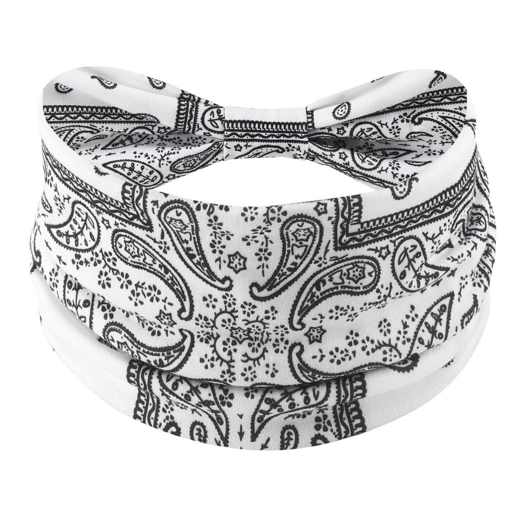 Cross-Border Women's Cotton Yoga Headband - Elastic, Sweat-Absorbing, Fashionable