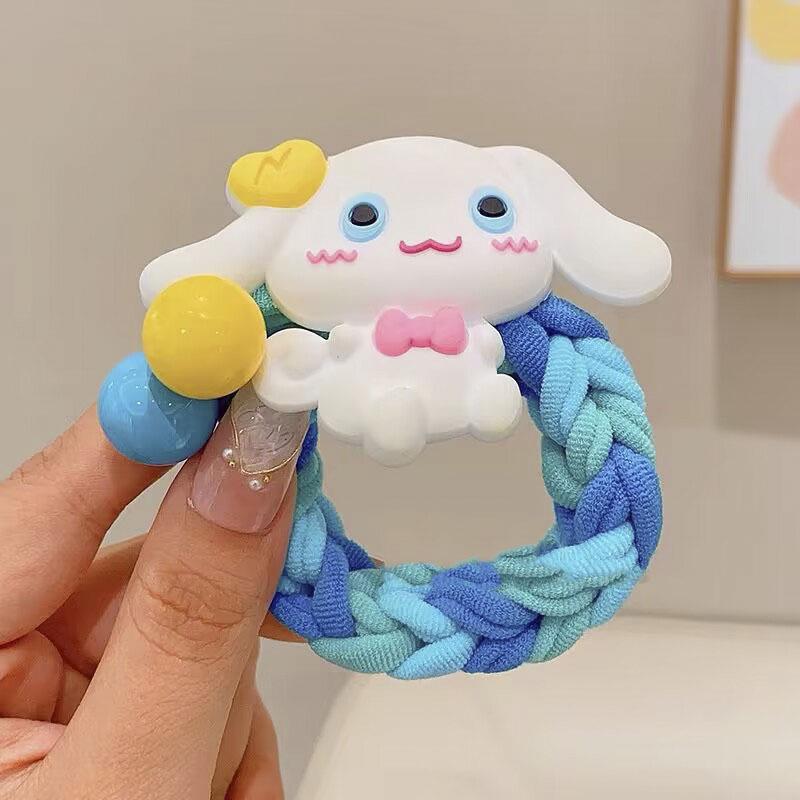 Children's Colorful Cartoon Hair Ties - Cute Strawberry & Bear Designs | Gentle on Hair