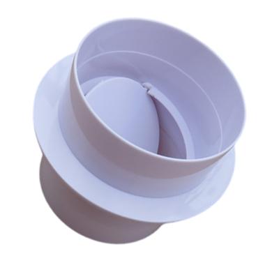Ventilation Pipe Round Check Valves Plastic Inline Backdraft Damper Backflow Preventer for Kitchen Bathroom Use