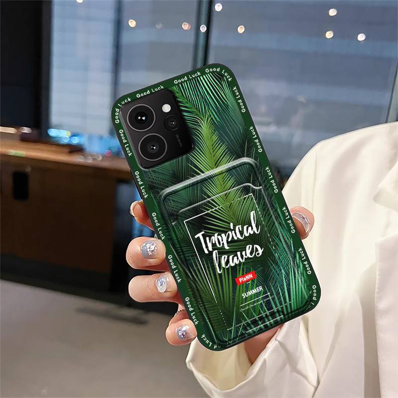 Dirt-resistant Back Cover Phone Case For Nokia HMD Skyline Card Slot Soft Case Cute Protective Cover Waterproof Graffiti