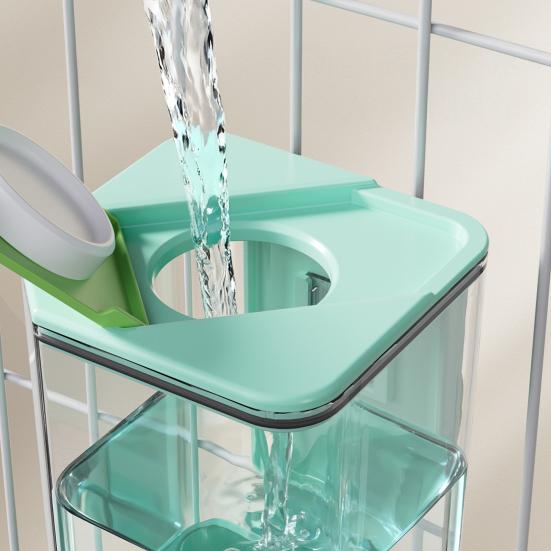 Hanging Kettle for Pets Cage Mounted Water Dispenser with Stainless Steel Ball Spout Large Capacity Automatic Water Feeders Pet Supplies