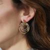 Luxenter 18K Yellow Gold Finished Earrings - Ushdao