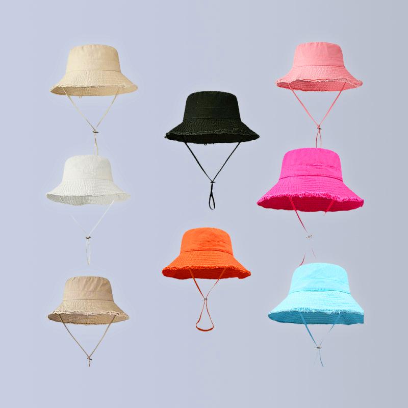 HyunA Fur-Edged Washed Cotton Fisherman Bucket Hat for Women - Trendy, Stylish Sun Hat for Shopping & Travel