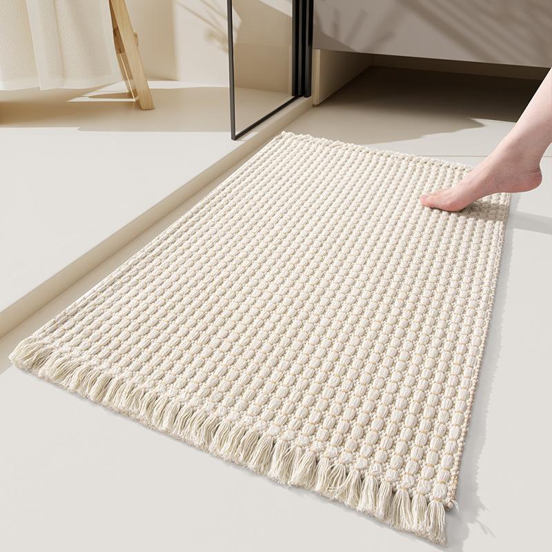 Toilet Floor Mat, Bathroom Door Absorbent Carpet, Household Toilet Non-Slip Foot Mat, Toilet Door Mat Enter The Door
