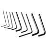9Pcs Guitar Hex Wrench Metal Hex Key Flat End Instrument Accessory for Repair Maintenance