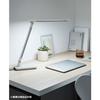 Panasonic LED desk light, freestanding type, clear text light, foldable, daylight color, with dimming function, light gray SQ-LD310-W