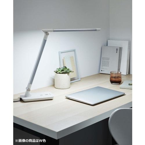 Panasonic LED desk light, freestanding type, clear text light, foldable, daylight color, with dimming function, light gray SQ-LD310-W