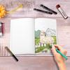 1pc, Farm Coloring Book, Teenagers Coloring Book, 30 different patterns, 100gsm thick paper, stress reliever, birthday gift