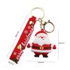Ornament Kids Gift Decorations Rubber Doll Car Key Ring Christmas Keychain Key Chain Bag Charm