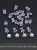 Clous d'oreilles et bouchons arrière en silicone transparent - Ensemble d'accessoires DIY