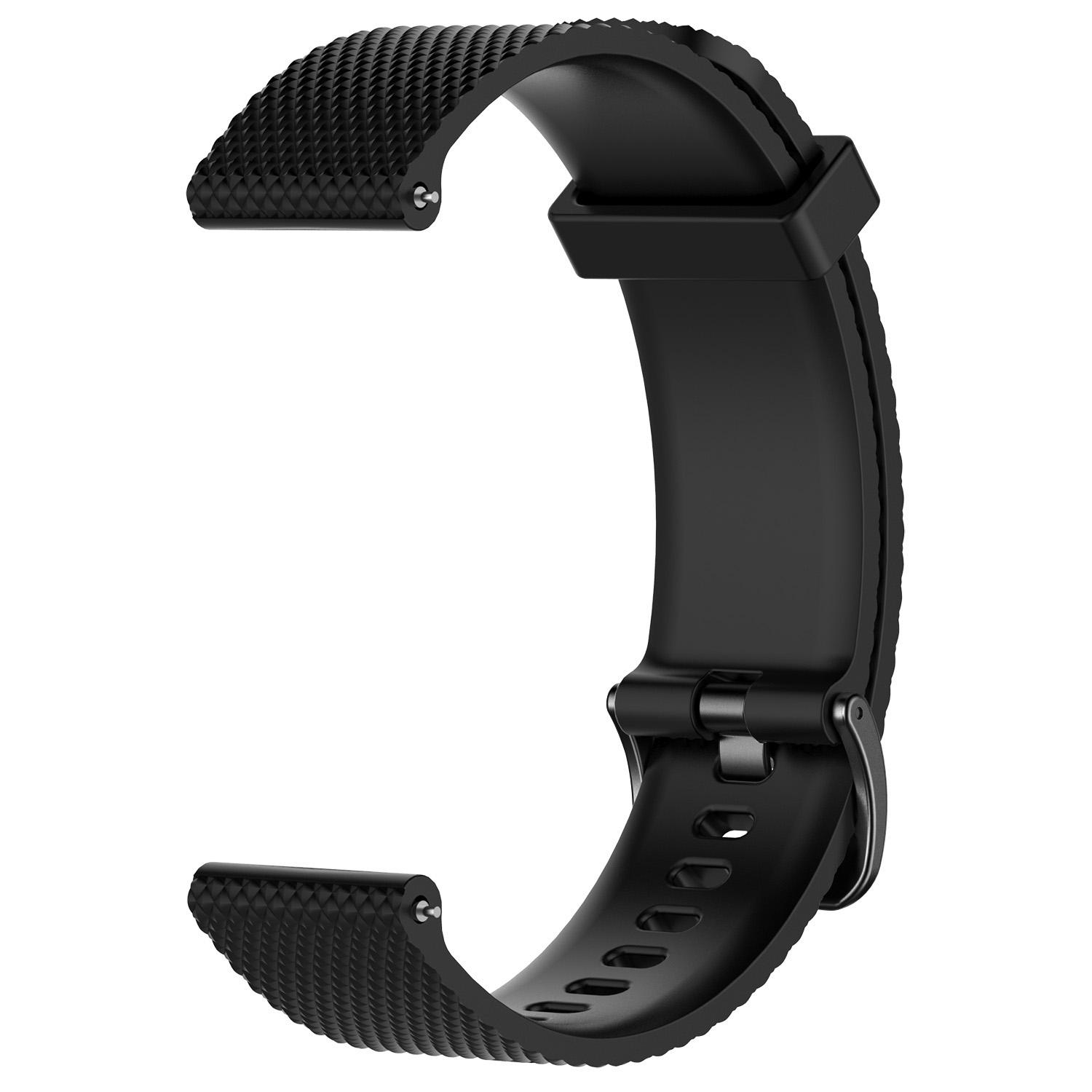 

Textured Silicone Watch Sport Strap for Suunto 3 Fitness Black/Size: S