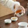 Portable travel tea set, small set, one pot, two cups, outdoor camping equipment, portable teapot, ceramic express cup