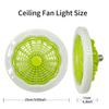 2-in-1 Ceiling LED Fan Light Detachable E27 Lamp Base 85-265V 30W Dimmable LED Lamp Remote Control 3-Speed Fan Indoor Lighting