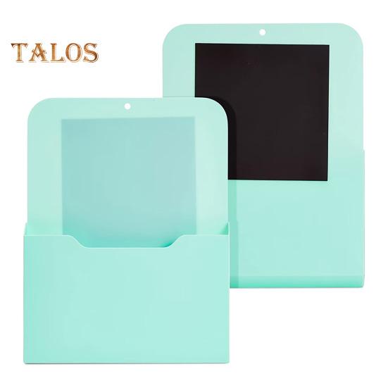 Magnetic File Holder Storage Box Solid Color Large Capacity Full Size Magnetic Pocket Wall Hanging File Organizer