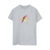 DC Comics Womens/Ladies The Flash Lightning Logo Cotton Boyfriend T-Shirt