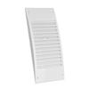 Europlast 140x300mm Grille De Ventilation Avec Moustiquaire - Grille D'aeration Reglable - Plastique ABS Blanc