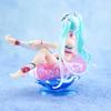 New Hatsune Miku Anime Figure Aqua Float Girls Elaina Action Figure Kawaii Sit Swimming Ring Girl Figurine Collectible Toys