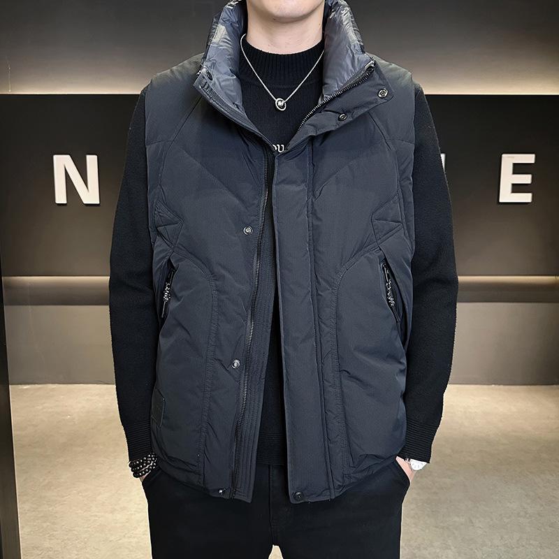 2025 Autumn/Winter Men's Trendy Workwear Down Vest - Loose, Warm Gilet by Top Brand