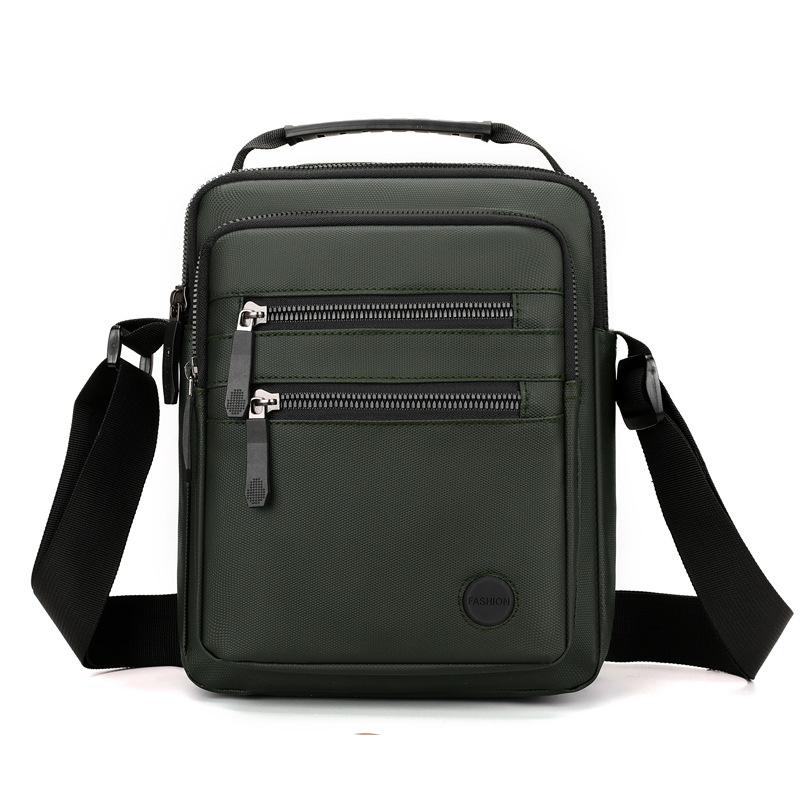 

Men S Bag Oxford Cloth Business Bag Large Capacity Men S Shoulder Bag Black Business Travel Backpack Messenger Bag Men зелений