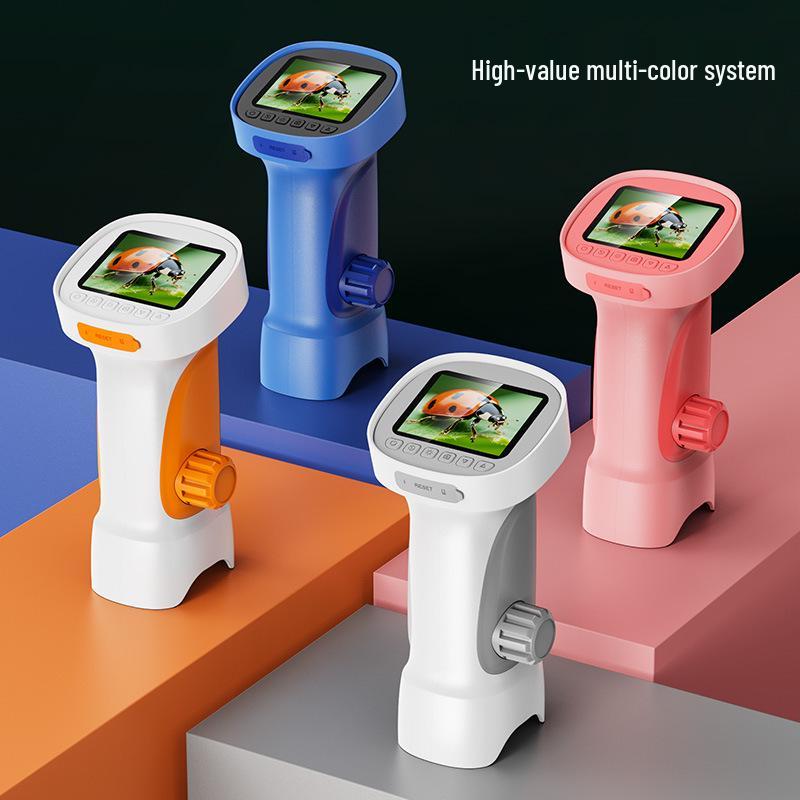 High-Definition Handheld Children's Microscope - Portable Model 395 for Outdoor Science Experiments
