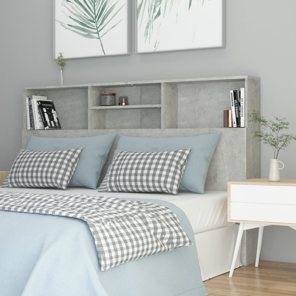 Moderne Kopfteil Mit Regalfach Für Das Schlafzimmer, Ohne Bettgestell Und Matratze, 160x19x103,5 Cm