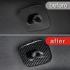 Carbon Fiber Pattern Car Stickers Rear Roof Hook Frame Decoration For Porsche Cayenne 2018- Cover Trim Interior Accessories