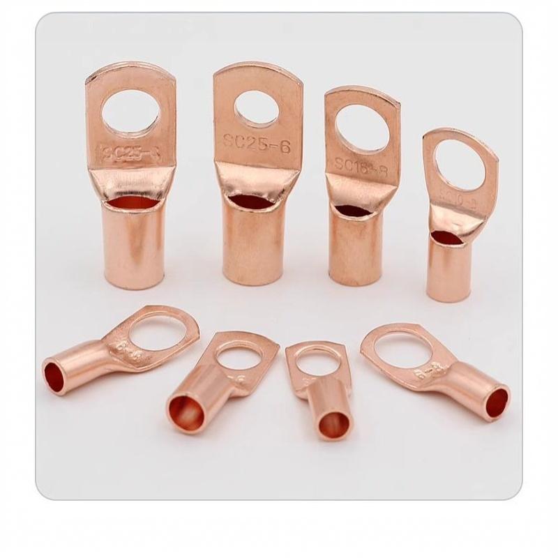 Cd Copper Lug Ring Wire Connectors Bare Cable Electric Crimp Terminal Sc4-6 Sc6-6 Sc6-8 Sc10-6 Sc16-6 Sc16-8 Sc25-8