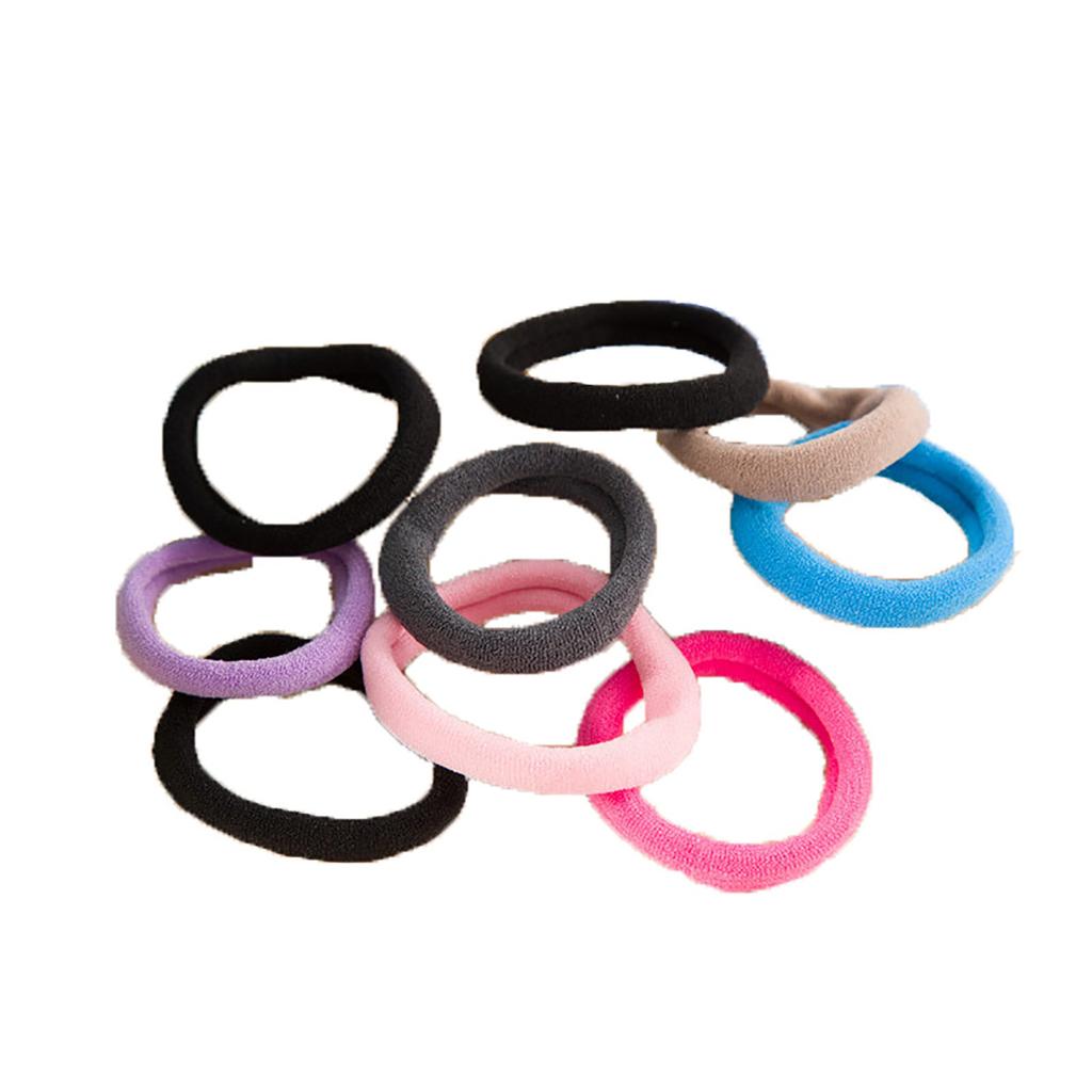 High Elastic Hair Rope Seamless Cloth Head Rope Tied Hair Hair Accessories Hair Ring Head Accessories Elastic Hair Band, Thick Curly Hair