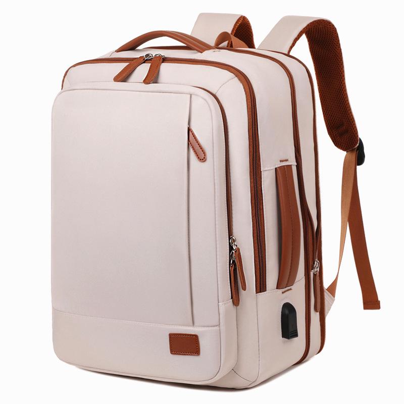 

Женский легкий рюкзак для ноутбука: Идеально для деловых поездок, колледжа и повседневных путешествий 31*42*12*6 cm слоновая кость