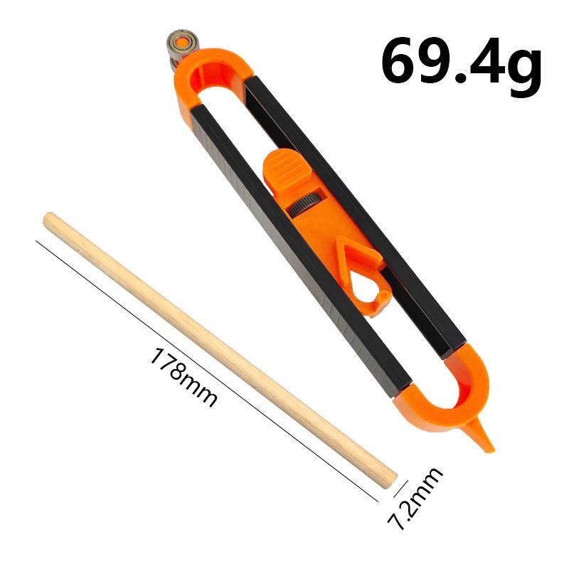 Multifunctional Ellipse Profile Gauge & Contour Ruler for Woodworking