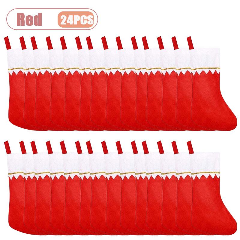 Christmas Hanging Stocking for Fireplace Decoration Gift Bag Holiday Party Display Festive Ornament Christmas Home Decor