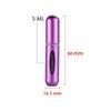 Perfume Bottle Set 5Ml Refillable Bottle with Spray Pump Empty Cosmetic Containers Travel Atomizer Bottle Free Shipping