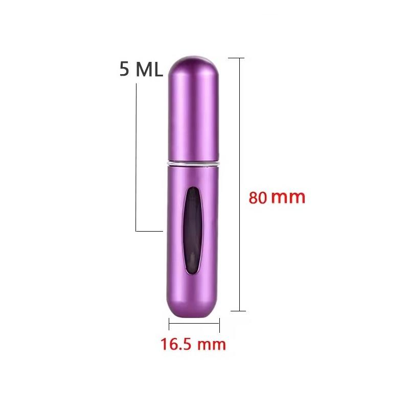 Perfume Bottle Set 5Ml Refillable Bottle with Spray Pump Empty Cosmetic Containers Travel Atomizer Bottle Free Shipping