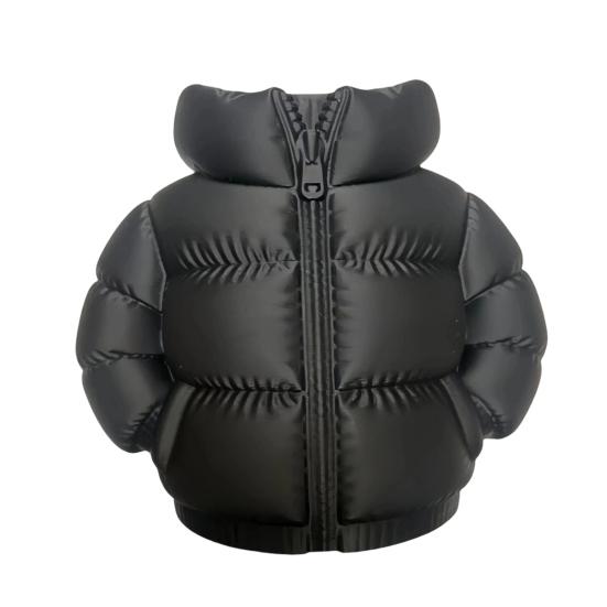 Pufferjacke-förmiger Stiftebecher, 3D-gedruckter Schreibtisch-Organizer, Kreativer Mantel-Stifthalter für Make-up-Pinsel, Home-Office-Dekoration