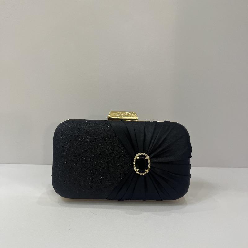 

New matte texture diamond pleated women s clutch bag luxury party dinner bag light luxury celebrity evening dress women чорний