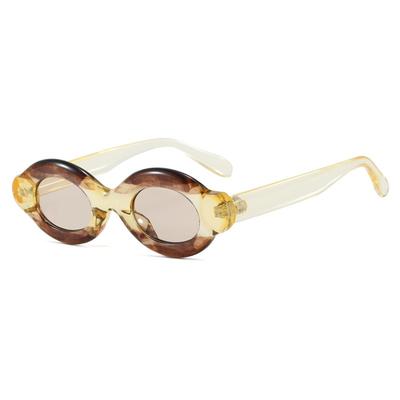 Novos Óculos de Sol Ovais Bolha Retrô Mulheres Homens UV400 Alta Qualidade Tendência Personalizado Design de Marca Versátil